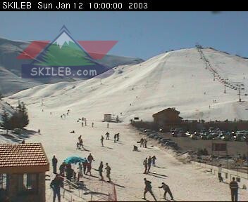 Mzaar Ski Resort Kfardebian Lebanon webcam on 01121910 by SKILEB.com