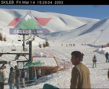 Mzaar Ski Resort Kfardebian Lebanon webcam on 03141808 by SKILEB.com