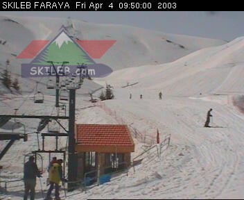 Mzaar Ski Resort Kfardebian Lebanon webcam on 04041609 by SKILEB.com