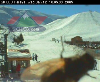Mzaar Ski Resort Kfardebian Lebanon webcam on 01121910 by SKILEB.com