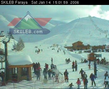 Mzaar Ski Resort Kfardebian Lebanon webcam on 01141415 by SKILEB.com