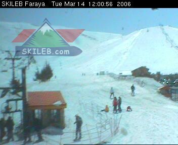 Mzaar Ski Resort Kfardebian Lebanon webcam on 03141512 by SKILEB.com
