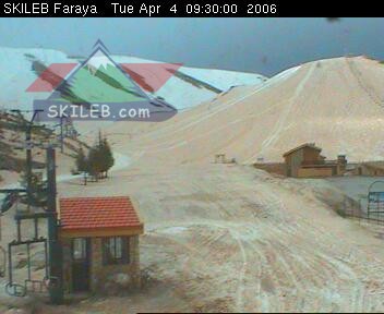 Mzaar Ski Resort Kfardebian Lebanon webcam on 04041609 by SKILEB.com