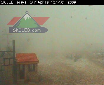 Mzaar Ski Resort Kfardebian Lebanon webcam on 04161815 by SKILEB.com