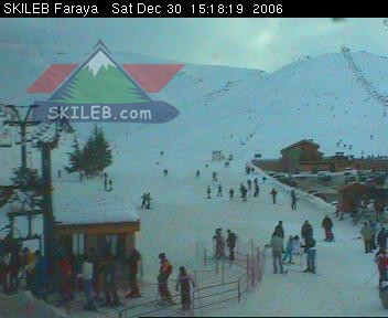 Mzaar Ski Resort Kfardebian Lebanon webcam on 123009 by SKILEB.com