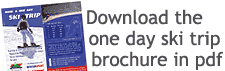Faraya daily ski tour brochure
