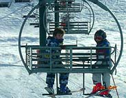 Kids on the chairlift of wardeh - faraya