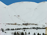 Cedars ski slopes in Lebanon