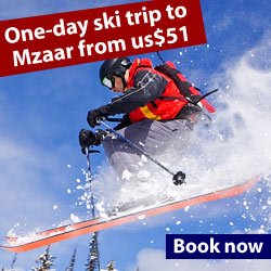 Daily ski tours to Mzaar Kfardebian
