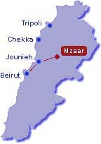 Directions to Faraya then Mzaar ski resort Lebanon