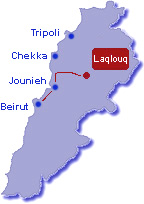 Driving directions to Laklouk ski resort Lebanon by SKILEB.com