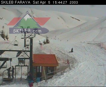 Mzaar Ski Resort Kfardebian Lebanon webcam on 04052015 by SKILEB.com