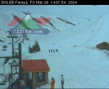 Mzaar Ski Resort Kfardebian Lebanon webcam on 03262014 by SKILEB.com