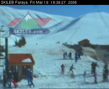 Mzaar Ski Resort Kfardebian Lebanon webcam on 031817 by SKILEB.com