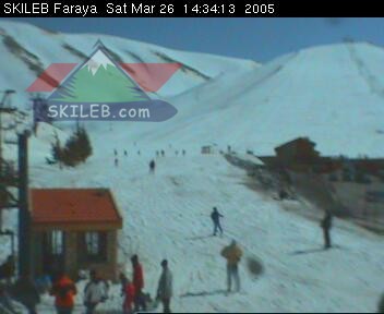 Mzaar Ski Resort Kfardebian Lebanon webcam on 03262014 by SKILEB.com