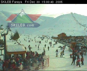 Mzaar Ski Resort Kfardebian Lebanon webcam on 123009 by SKILEB.com