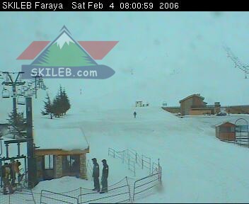 Mzaar Ski Resort Kfardebian Lebanon webcam on 02041208 by SKILEB.com