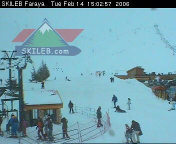 Mzaar Ski Resort Kfardebian Lebanon webcam on 02142015 by SKILEB.com