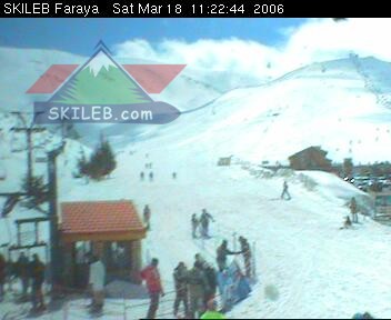 Mzaar Ski Resort Kfardebian Lebanon webcam on 031817 by SKILEB.com