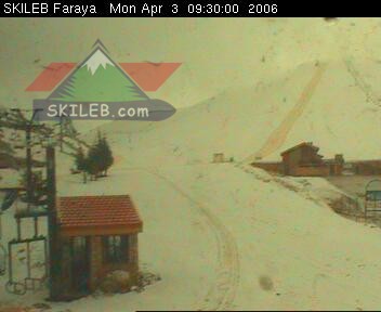Mzaar Ski Resort Kfardebian Lebanon webcam on 04031309 by SKILEB.com