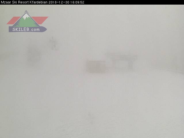 Mzaar Ski Resort Kfardebian Lebanon webcam on 123009 by SKILEB.com
