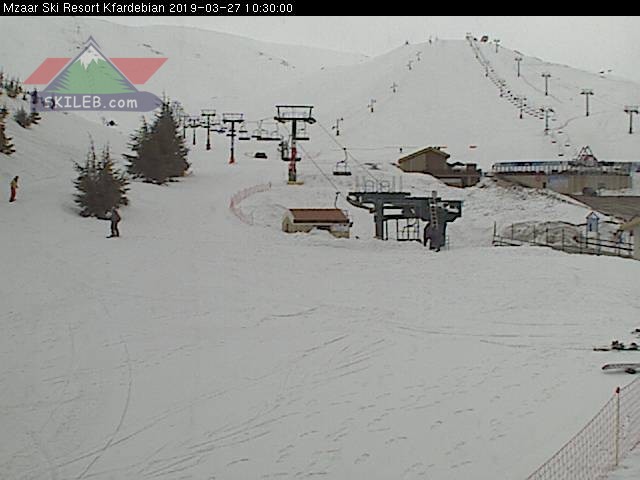Mzaar Ski Resort Kfardebian Lebanon webcam on 03272410 by SKILEB.com
