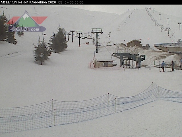 Mzaar Ski Resort Kfardebian Lebanon webcam on 02041208 by SKILEB.com