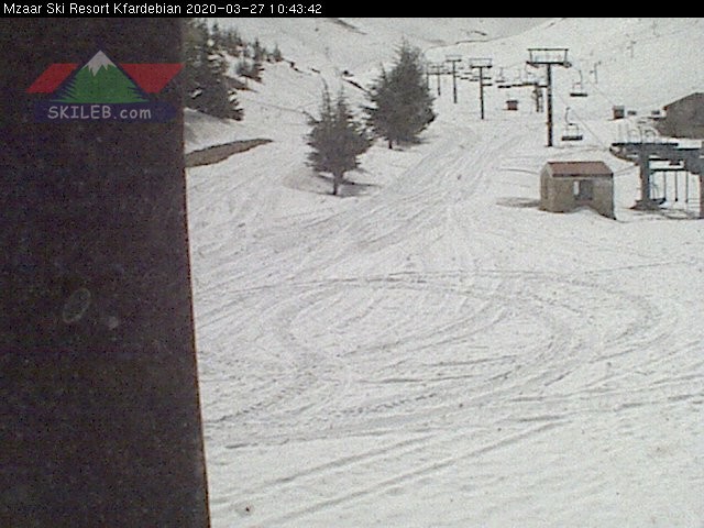 Mzaar Ski Resort Kfardebian Lebanon webcam on 03272410 by SKILEB.com