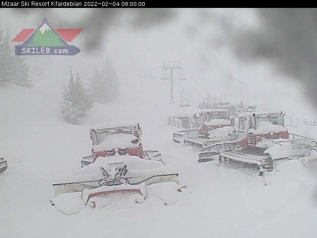 Mzaar Ski Resort Kfardebian Lebanon webcam on 02041208 by SKILEB.com