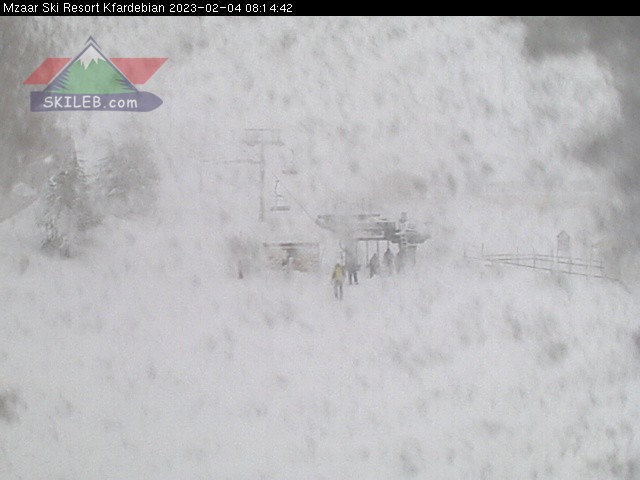 Mzaar Ski Resort Kfardebian Lebanon webcam on 02041208 by SKILEB.com