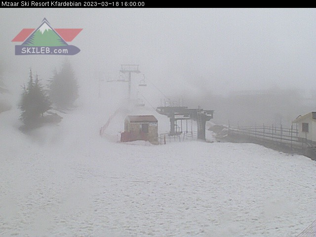 Mzaar Ski Resort Kfardebian Lebanon webcam on 031817 by SKILEB.com