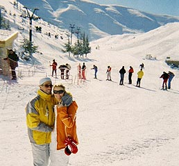 Skiing in faraya