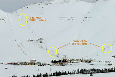 Cedars ski lifts Lebanon